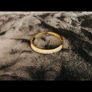 Gold plated diamond bracelet